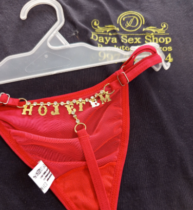 Tanga Frase em Strass